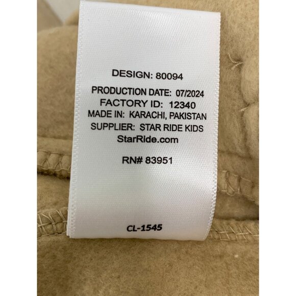 True Religion Kids Boys Tan Varsity Jacket Sweatshirt Size S 4 RGG10692 NWT - Picture 4 of 11